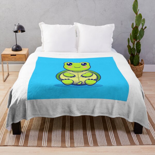 Item preview, Turtle Love: Cute Sitting Turtle Cartoon Icon designed and sold by hjian8219.