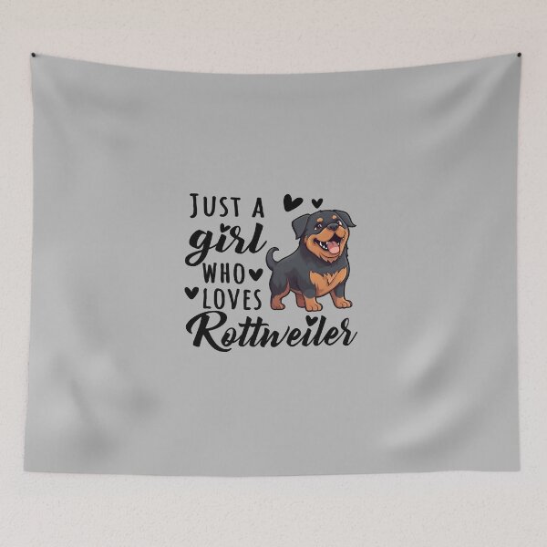Item preview, Rottweiler Just A Girl Who Loves Design Quote designed and sold by MysteriousJ.