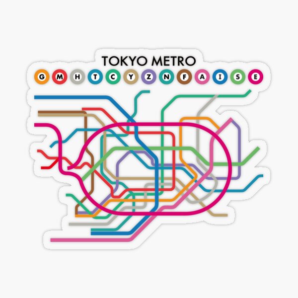 ROUTE MAP TOKYO METROPOLITAN AREA-東京地下鉄路線図-東京