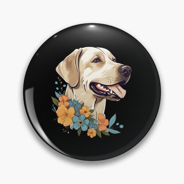 Item preview, Labrador Retriever Floral Design for Flower Lover designed and sold by MysteriousJ.