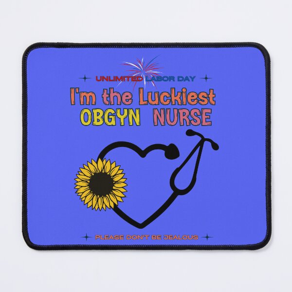 Item preview, The Luckiest OBGYN Nurse designed and sold by HaileyLow.