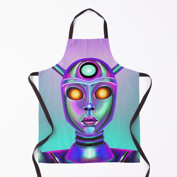 Item preview, Retro Futurista Robot Girl designed and sold by Celefais.