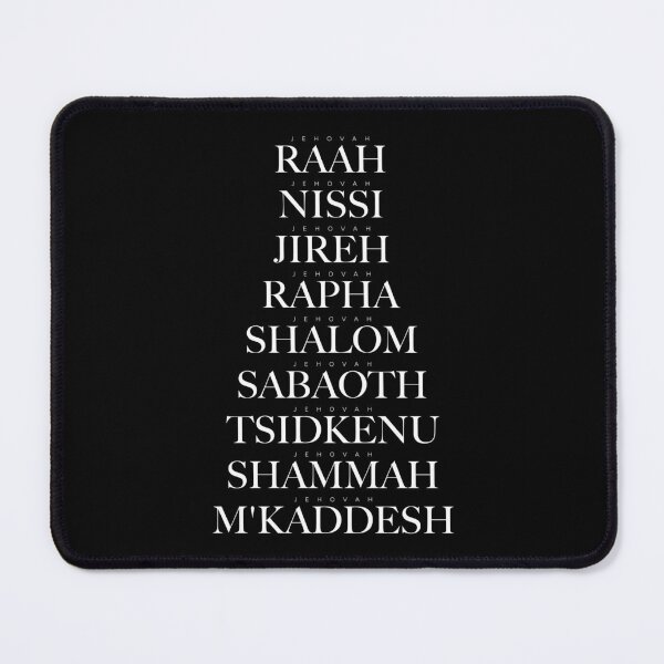 Item preview, Jehovah, Raah, Nissi, Jireh, Rapha, Shalom, Sabaoth, Tsidkenu, Shammah, M'Kaddesh, Names of God designed and sold by Churchstore.