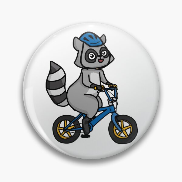 Item preview, Raccoon Riding a Bike designed and sold by AciidMonkeys.