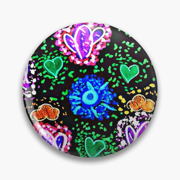 Item preview, Neon cactus pattern on black bg designed and sold by KLCdoodles.