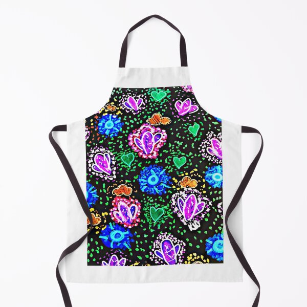 Item preview, Neon cactus pattern on black bg designed and sold by KLCdoodles.