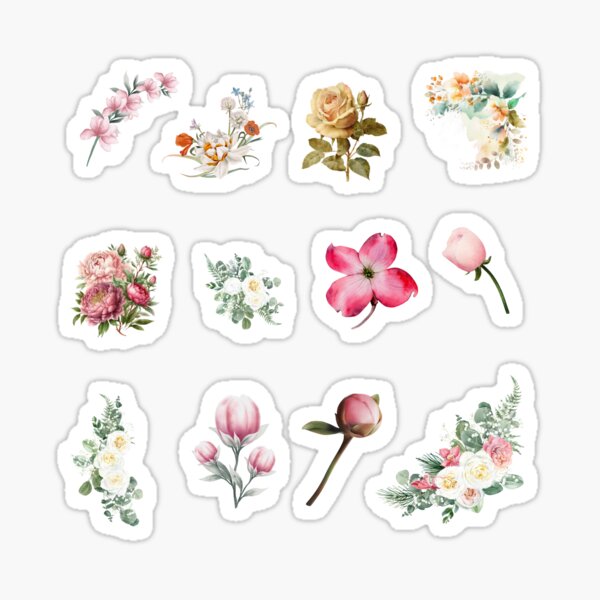 Vista previa del artículo con la obra «Packs Flores primaverales», diseñado y vendido por GabrielaNavas.