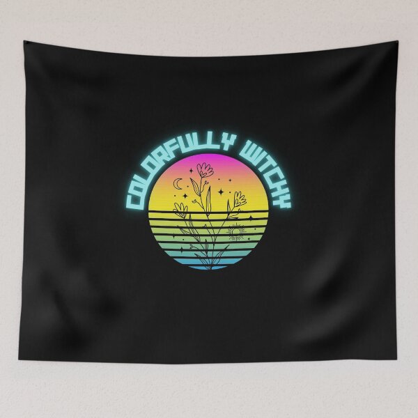 Item preview, Copy of Colorfully Bewitching Neon Sign Floral Aqua designed and sold by Colorfully  Witchy.
