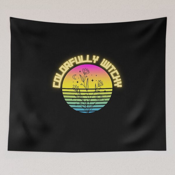 Item preview, Colorfully Bewitching Neon Sign Floral Yellow designed and sold by Colorfully  Witchy.