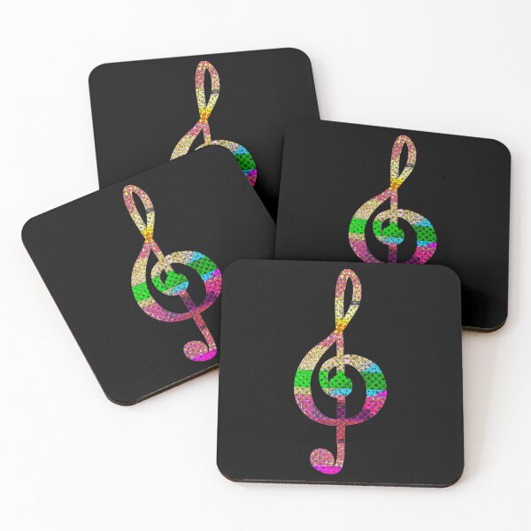 Item preview, Rainbow Dots Treble Clef designed and sold by RC-aRtY.