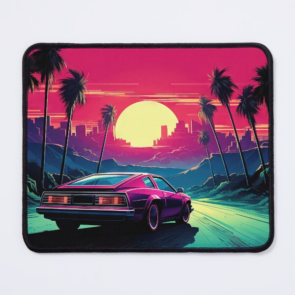 Item preview, Radiant Wheels: A Synthwave Odyssey in Motion designed and sold by Mullet Monkey.