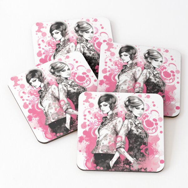 Item preview, Two Girls from Retro Fashion Magazine Vintage Style designed and sold by Lamarcy.