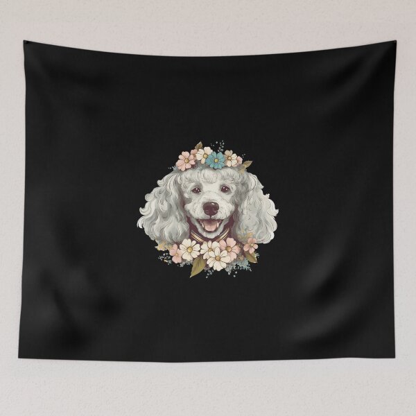 Item preview, Poodle Floral Design for Flower Lover designed and sold by MysteriousJ.