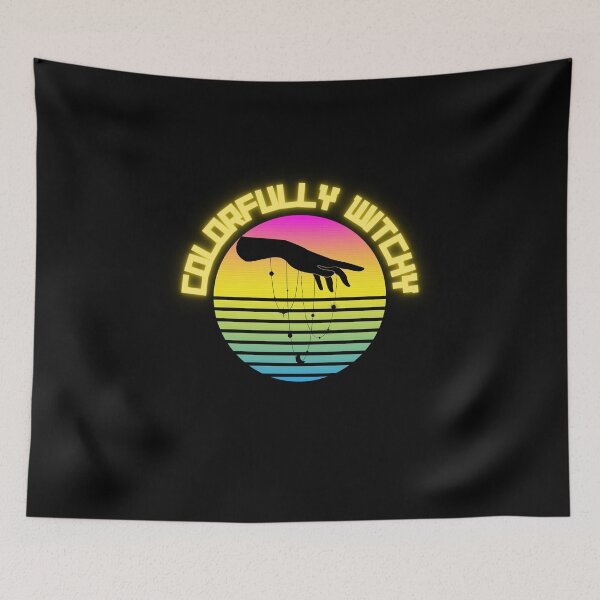 Item preview, Colorfully Bewitching Neon Sign Crystals Hand Yellow designed and sold by Colorfully  Witchy.