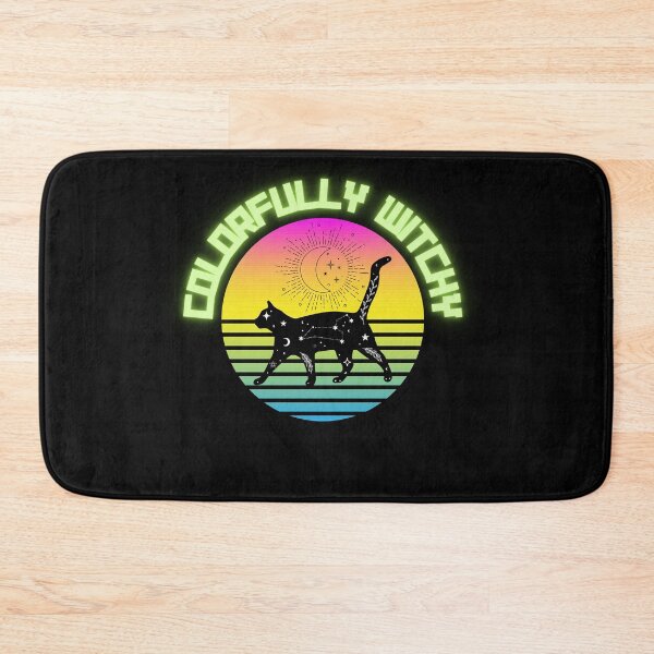 Item preview, Colorfully Bewitching Neon Sign Cat Celestial Green designed and sold by Colorfully  Witchy.