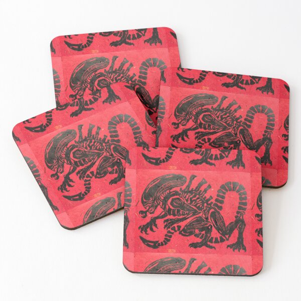 Item preview, Xenomorph Alien Lino Print designed and sold by rubeghast.