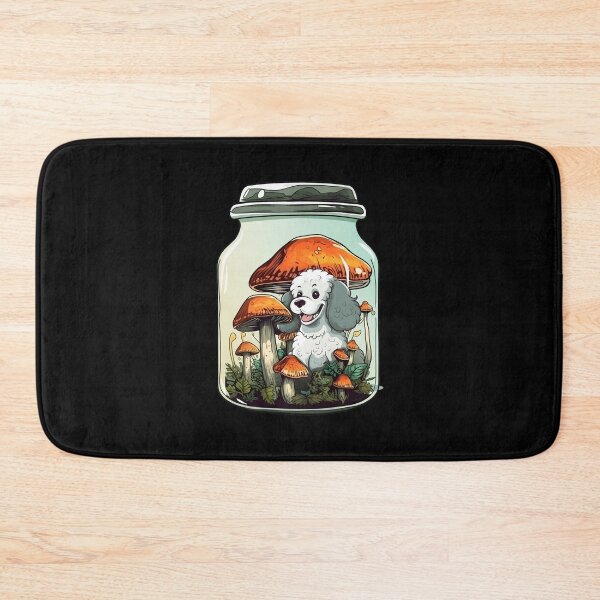 Item preview, Cute Poodle Trap in a Jar Design, Mushroom Poodle Art, Poodle Funny Pet Dog designed and sold by MysteriousJ.