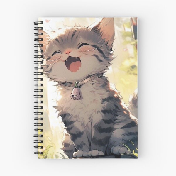 Aperçu de l'œuvre Chat souriant heureux créée et vendue par ChibiMavis.