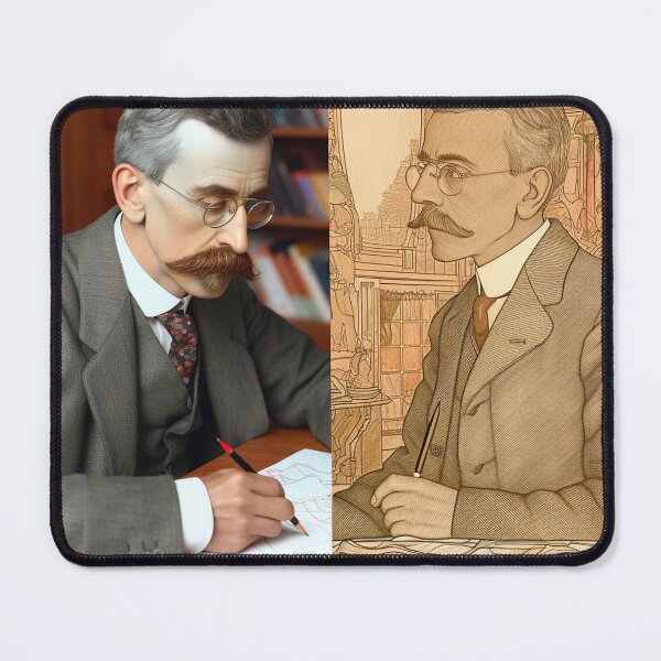 Item preview, Economist drawing designed and sold by ComicsFactory.