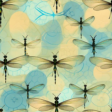 Artwork thumbnail, Dragonfly Pattern 2 by DigitalPatternx