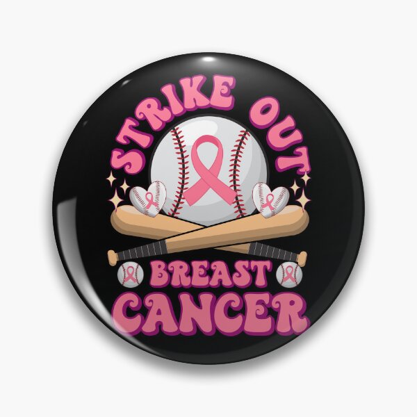 Item preview, Baseball Pink Ribbon Cancer Strike Out Breast Cancer Vintage Groovy Fight Cancer Awareness designed and sold by ohmier.
