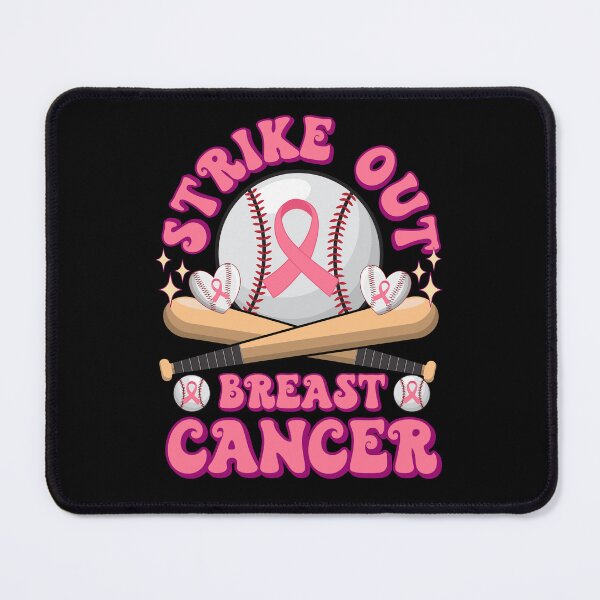 Item preview, Baseball Pink Ribbon Cancer Strike Out Breast Cancer Vintage Groovy Fight Cancer Awareness designed and sold by ohmier.