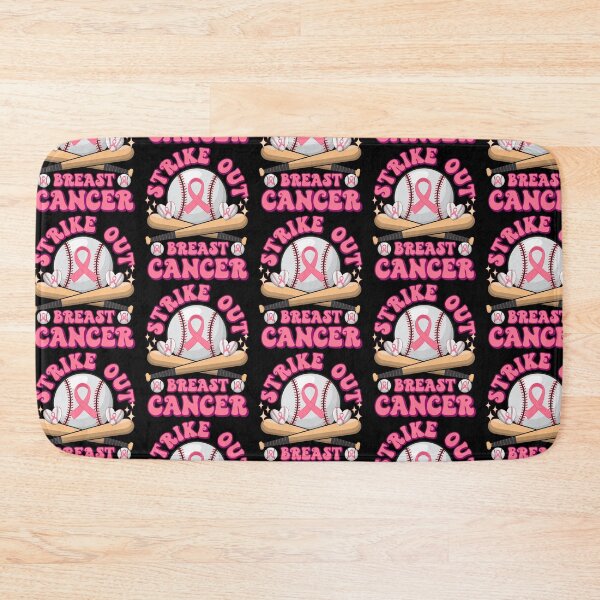 Item preview, Baseball Pink Ribbon Cancer Strike Out Breast Cancer Vintage Groovy Fight Cancer Awareness designed and sold by ohmier.