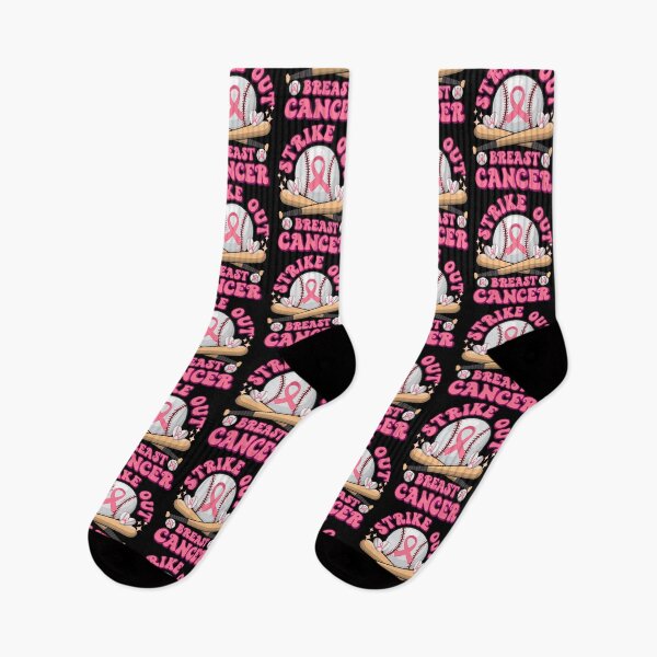 Item preview, Baseball Pink Ribbon Cancer Strike Out Breast Cancer Vintage Groovy Fight Cancer Awareness designed and sold by ohmier.