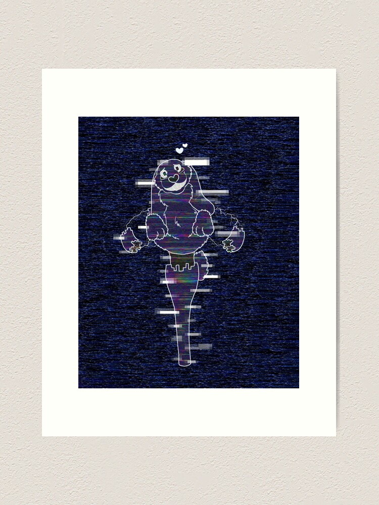 Model GT - Fnaf x Mega Man Glitchtrap Art Print for Sale by