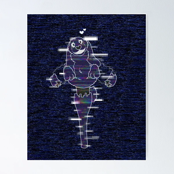 Model GT - Fnaf x Mega Man Glitchtrap Art Print for Sale by