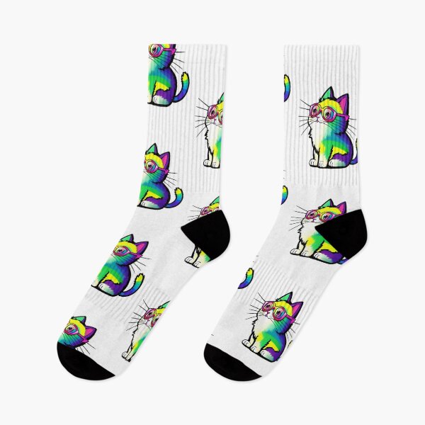 Item preview, Reading Rainbow Kitty designed and sold by PiggyWonka.