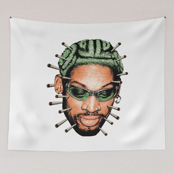 Item preview, Dennis Rodman NBA basketball Vintage Bootleg Retro 90s Rap Classic designed and sold by GretchenBrow.