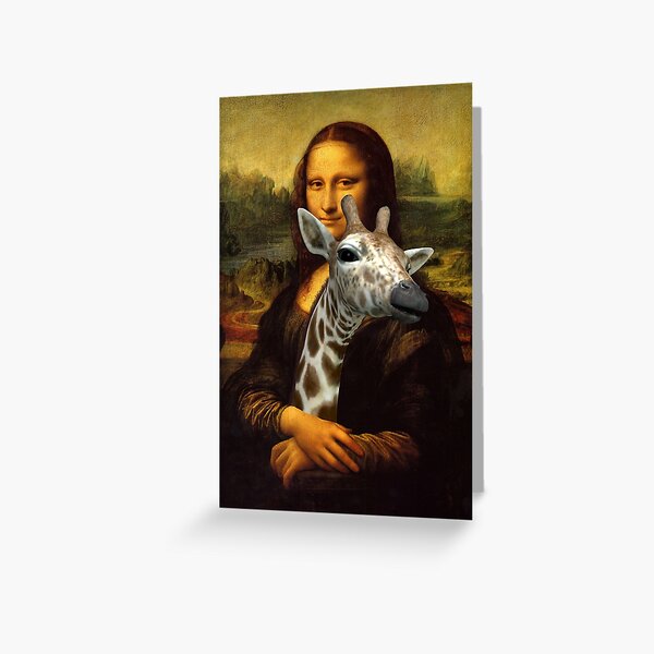 Item preview, Mona Lisa Loves Giraffes designed and sold by Mythos57.