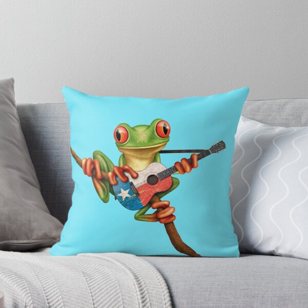 Item preview, Tree Frog Playing Texas Flag Guitar designed and sold by JeffBartels.