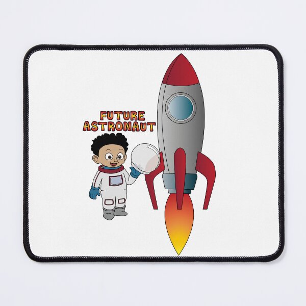 Item preview, 'Future Astronaut' with Rocket (Afro) designed and sold by ThingsByNin.