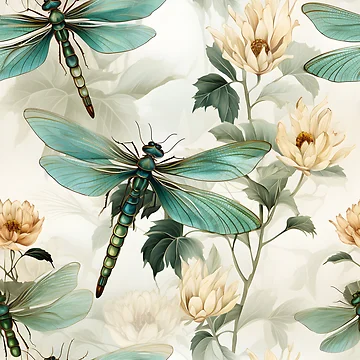 Artwork thumbnail, Dragonfly Pattern 3 by DigitalPatternx