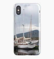 Moored sailing boat iPhone Case