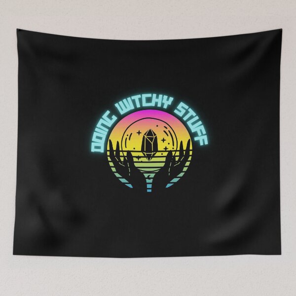 Item preview, Enchanting Neon Empowering Your Inner Magic Aqua designed and sold by Colorfully  Witchy.