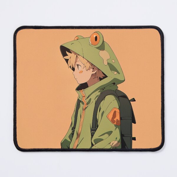 Item preview,  Shonen Frog Anime Boy in Retros 90s Manga Japanese Aesthetic Style designed and sold by RibbitFans101.