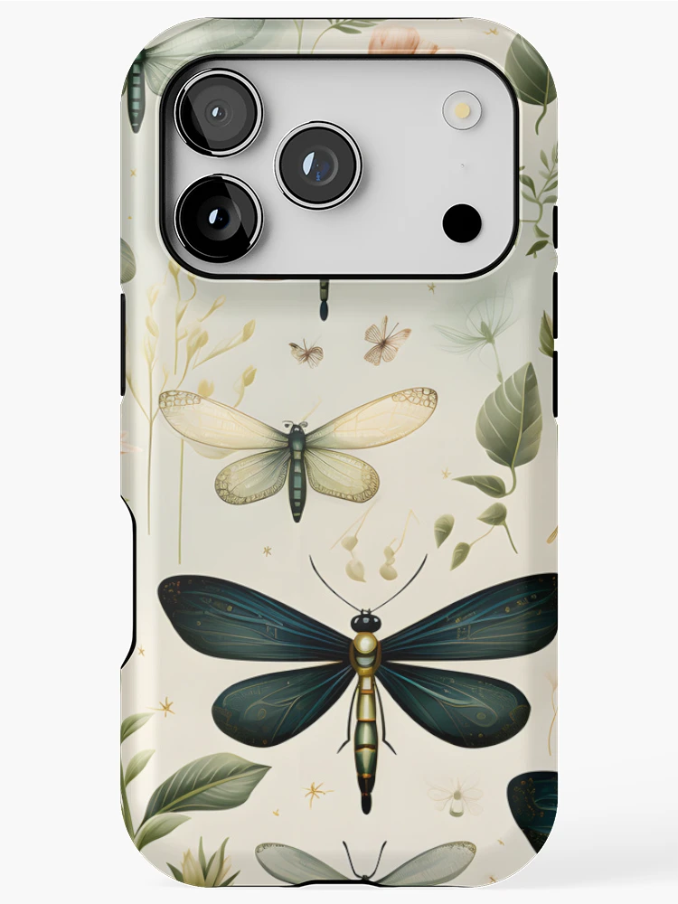 Thumbnail 1 of 4, iPhone Case, Dragonfly Pattern 4 designed and sold by DigitalPatternx.