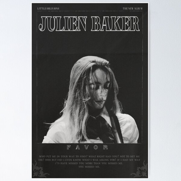 Artikel-Vorschau von Julien Baker Little Oblivions Gunst-Druck, designt und verkauft von ellalbrettt.