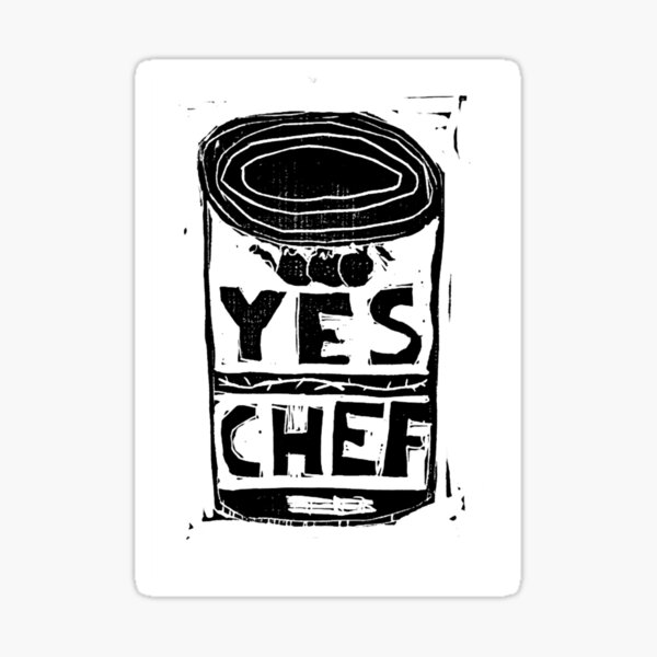 Yes Chef, The Bear , Sticker – Random Accessories NYC