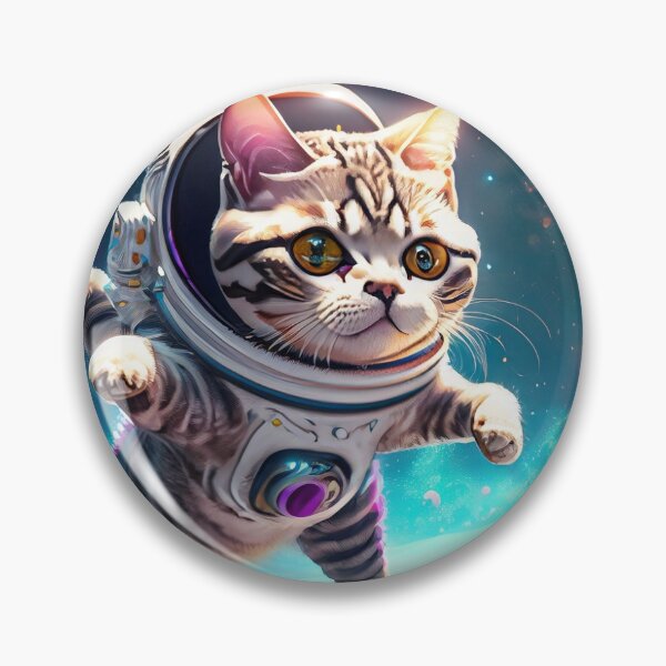 Item preview, Astronaut Kitty Flying Through Donut Debris: Part I designed and sold by AlienPharaoh.