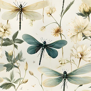 Artwork thumbnail, Dragonfly Pattern 5 by DigitalPatternx