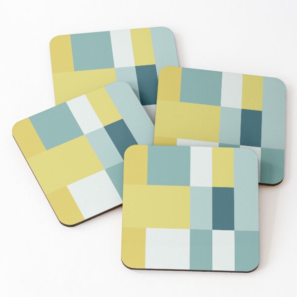 Item preview, Teal & Yellow Patchwork designed and sold by madplunkor.