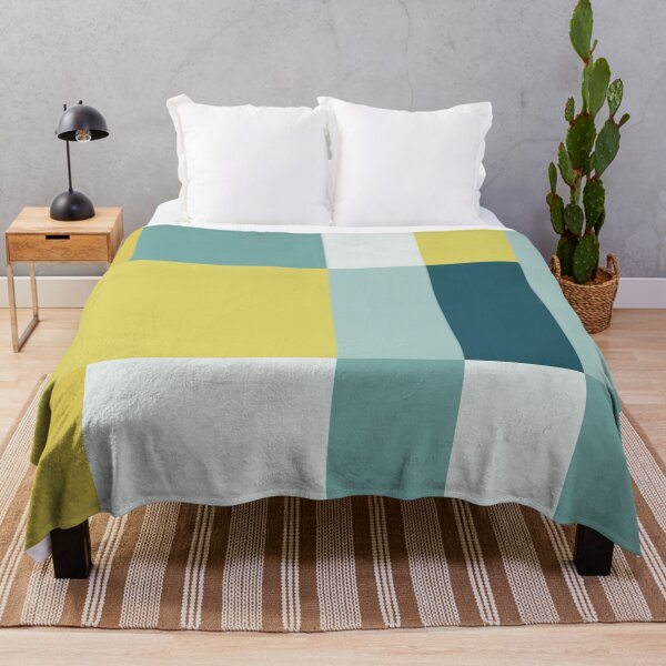 Item preview, Teal & Yellow Patchwork designed and sold by madplunkor.