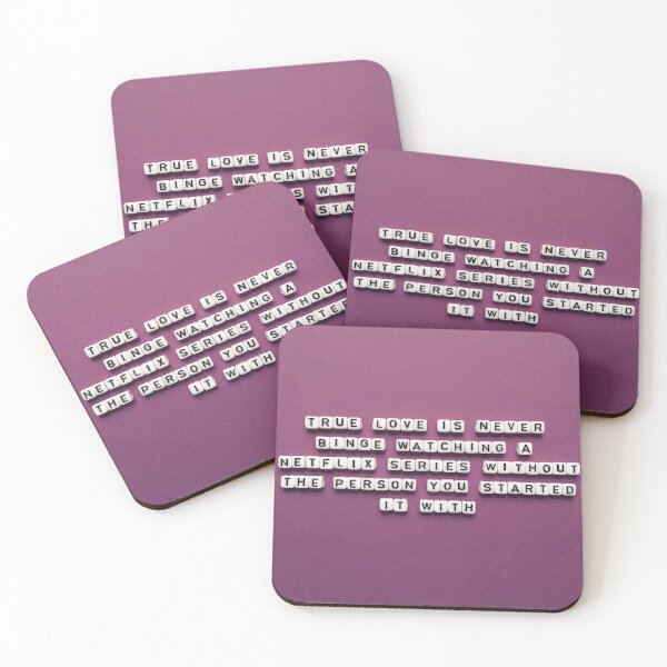 Item preview, True Love is Not Watching Netflix Without the Person You Started With designed and sold by squaresayings.