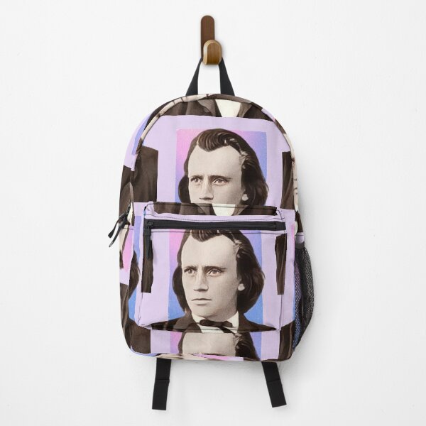Item preview, German Composer Johannes Brahms - purple pink - illustration designed and sold by Litstoy.
