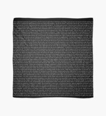 Pride and Prejudice Text Scarf