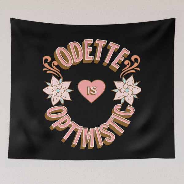 Item preview, Odette is Optimistic - First Names - Birthday Gifts - Alliteration Fans designed and sold by grover-stolia.